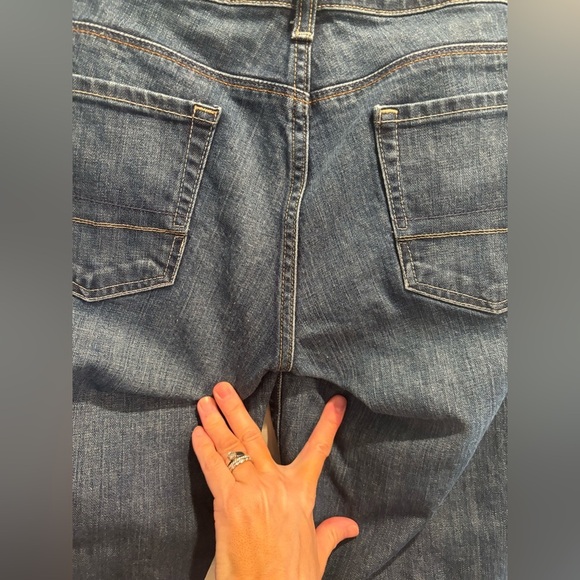 American Eagle Outfitters Indigo Straight Leg size 10 denim neutral classic - Picture 8 of 15